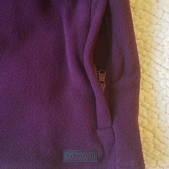 Calvin Klein Purple Zip Up Jacket - Picture 3 of 3